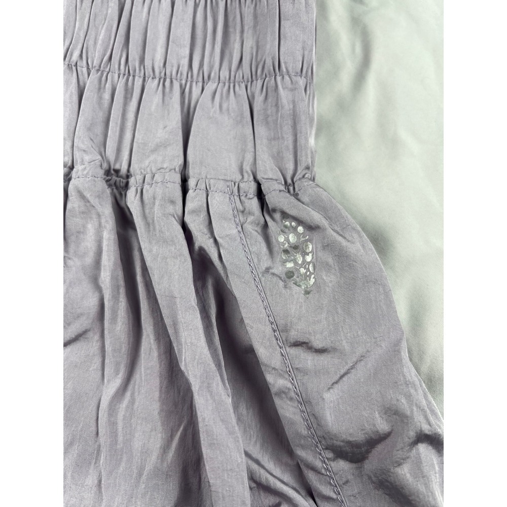 Free People Movement Shorts Lilac Purple‎ High Waisted Smocked Elastic Waist XL - Picture 2 of 9